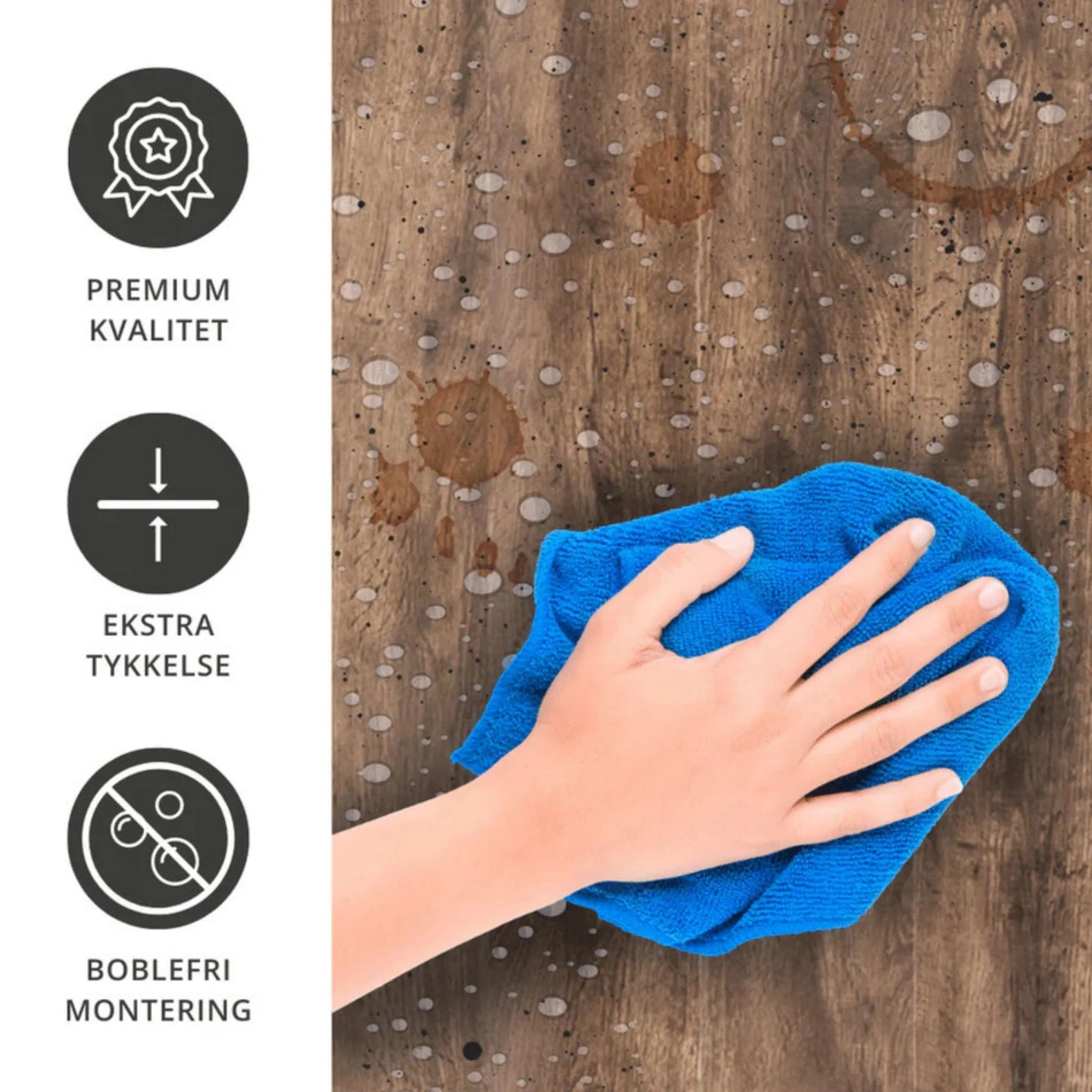 New Premium Old Wood kontaktplast Bord | Trapp