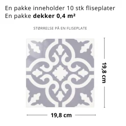 Outlet Runa selvklebende veggfliser Veggfliser