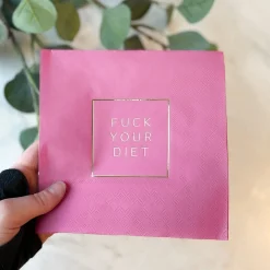 New Servietter "Fuck your diet" 20-pk Borddekking