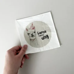Outlet Servietter "Lama" 20 pk Borddekking