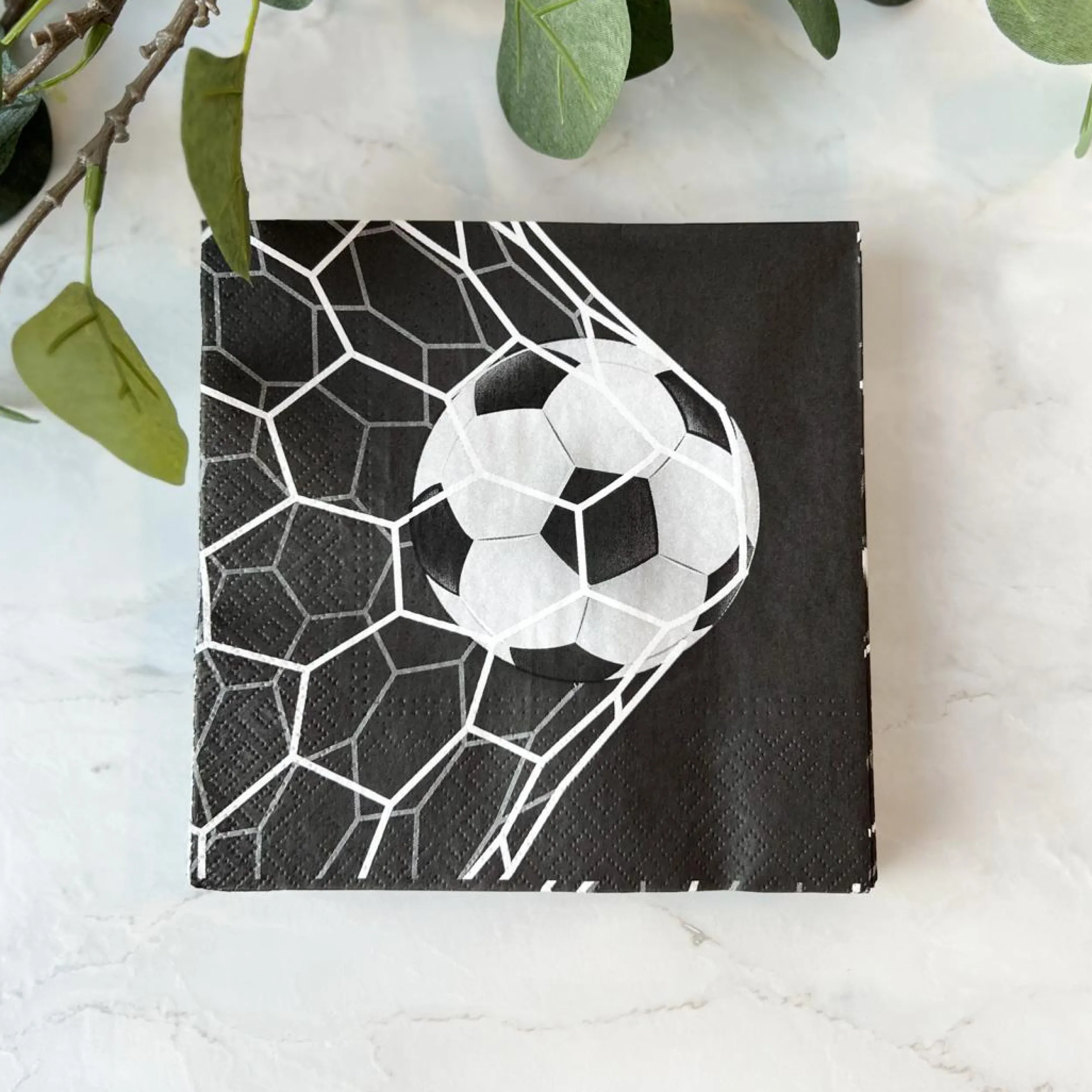 Fashion Servietter med fotball 20-pk Borddekking