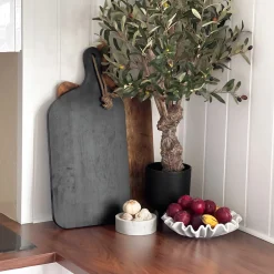 Online Skjærefjøl med håndtak sort 58 x 28 x 2 cm Kjøkkenpynt