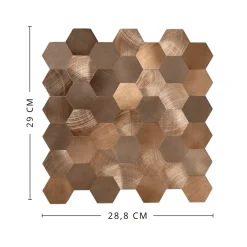 Best Sofie hexagon selvklebende veggfliser Veggfliser | Til Kjøkkenvegg