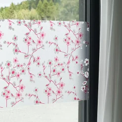 Discount Static premium Cherry flowers vindusfolie Vindusfolie