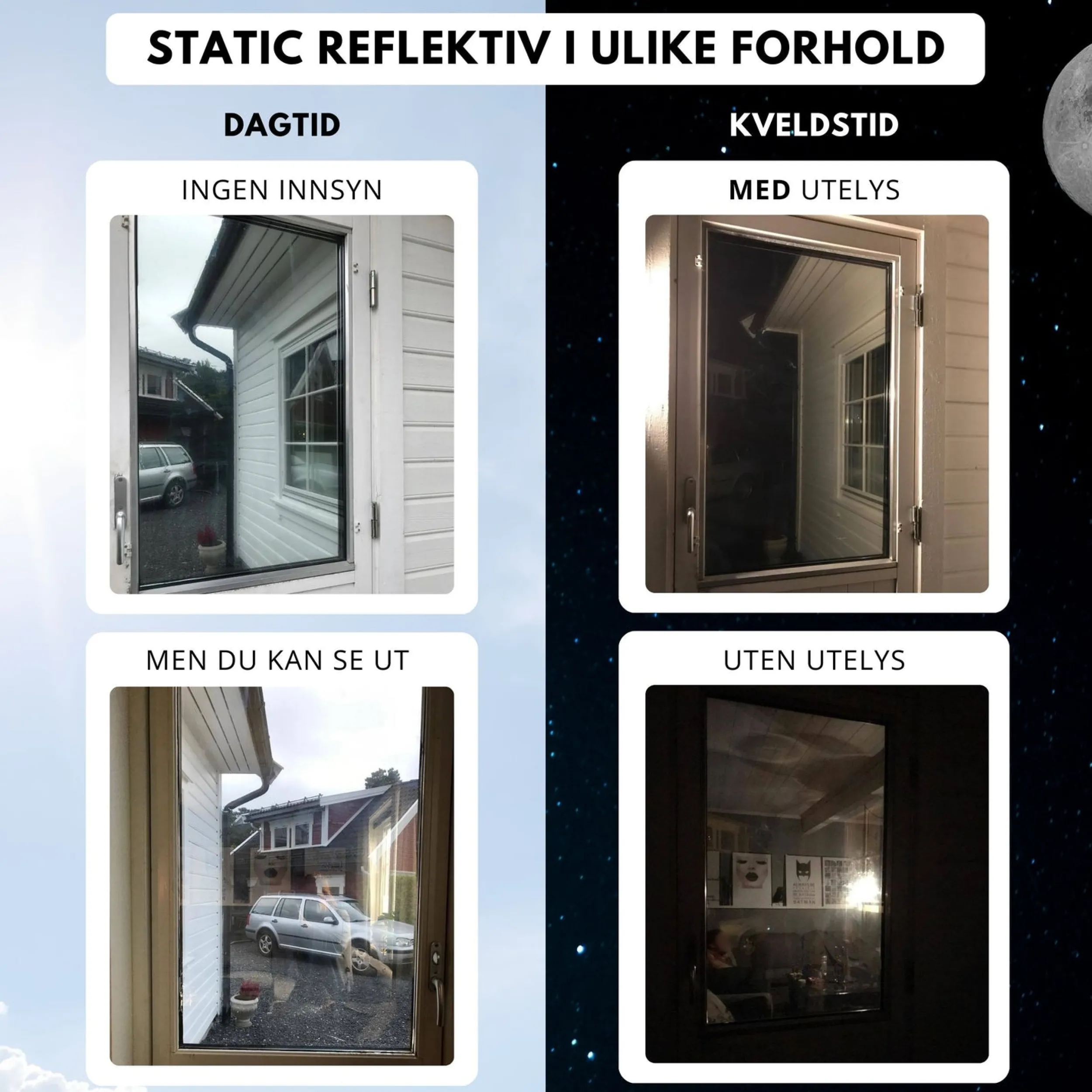 Best Static reflektiv vindusfolie Vindusfolie