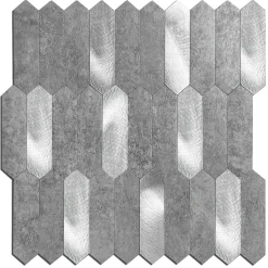 New Stein lys grå hexagon selvklebende veggfliser Veggfliser