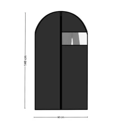 Fashion 1 stk Klespose med vindu Garderobe | All Organisering