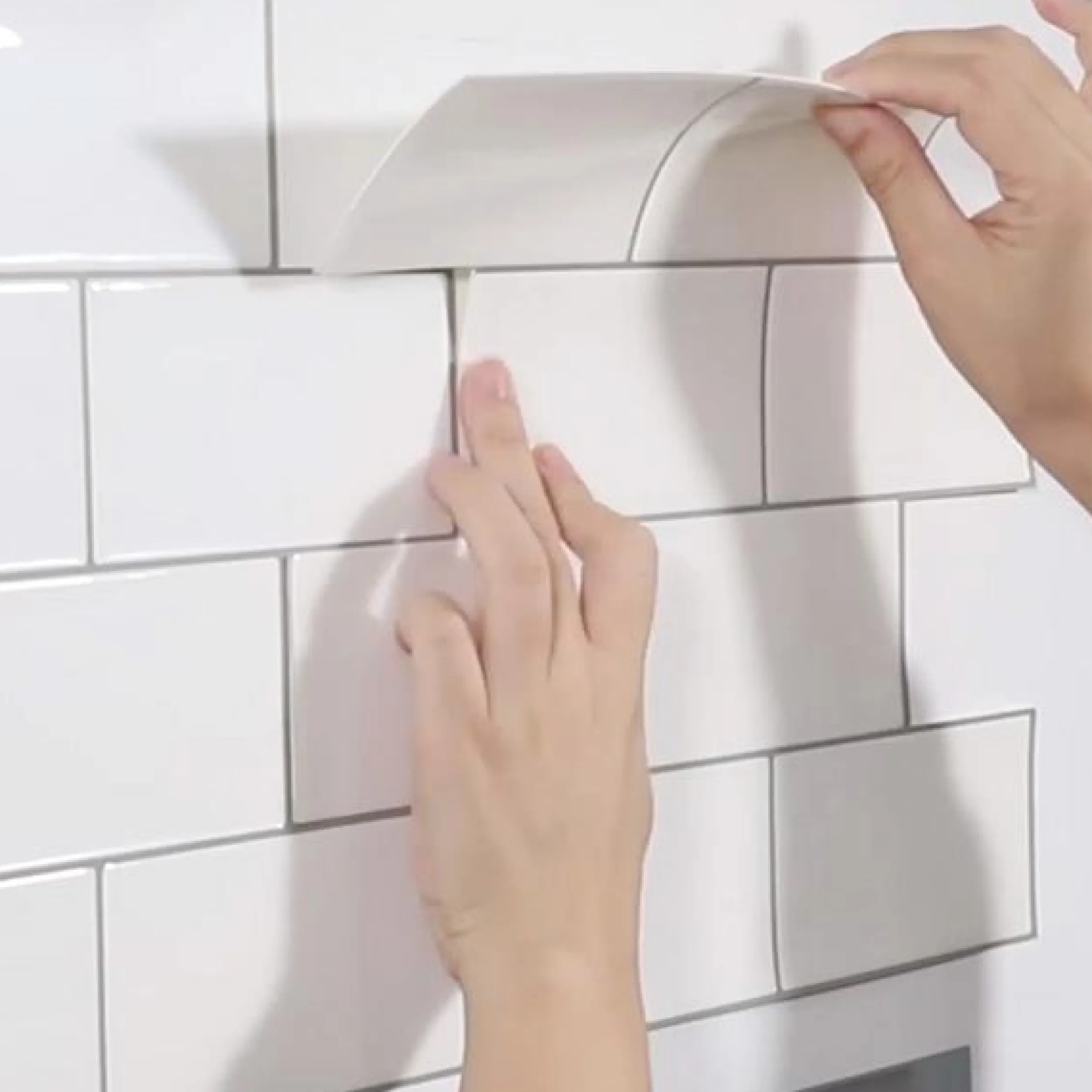 Outlet Subway hvit selvklebende veggfliser Veggfliser