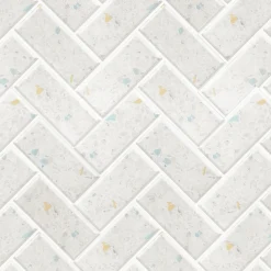 Fashion Terrazzo fiskebein selvklebende veggfliser Veggfliser | Til Kjøkkenvegg