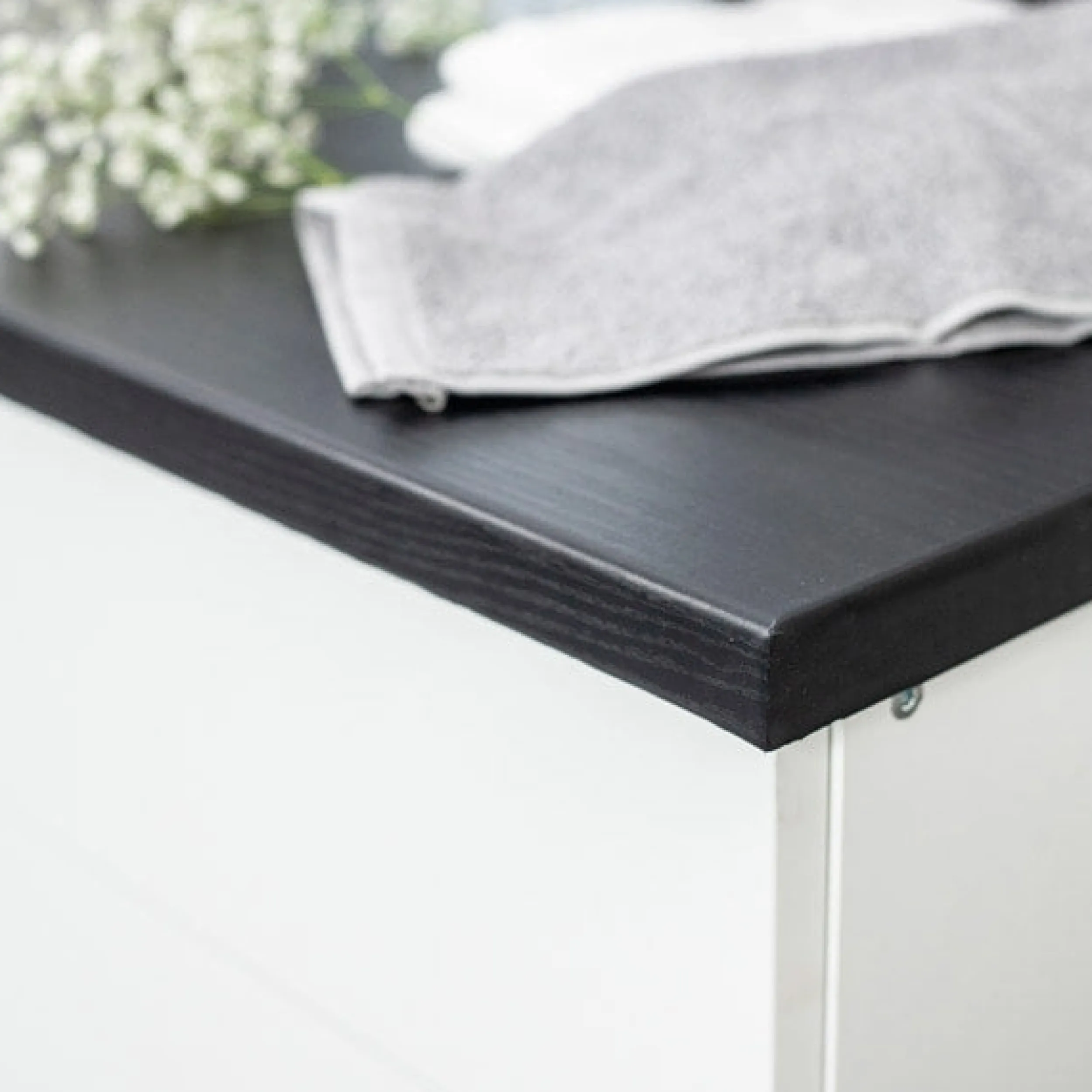 Discount Treverk sort matt kontaktplast Benkeplate | Trapp