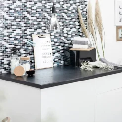 Discount Treverk sort matt kontaktplast Benkeplate | Trapp