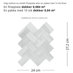 Clearance Vilde selvklebende fliser Veggfliser | Til Kjøkkenvegg